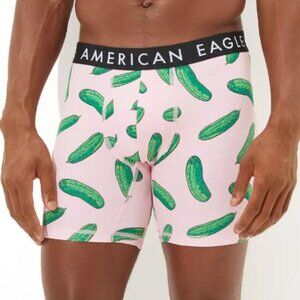 1 Pair American Eagle Boxer Brief Pink Green Medium Pickles
